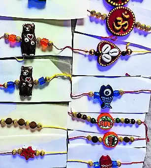 Rakhis made of cow dung in demand