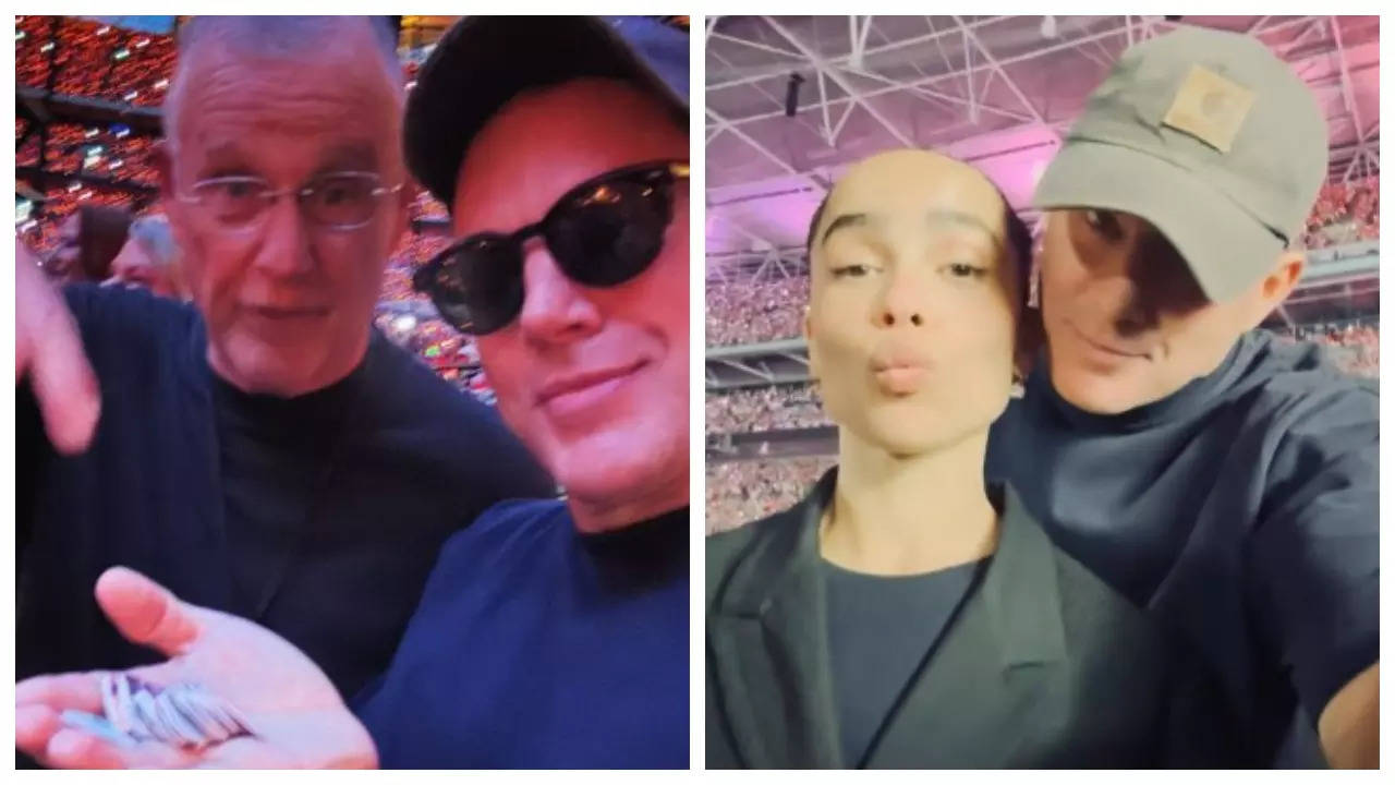 Taylor Swift's dad gifts guitar picks to Channing Tatum, Zoe Kravitz at Eras Tour | Filmymeet