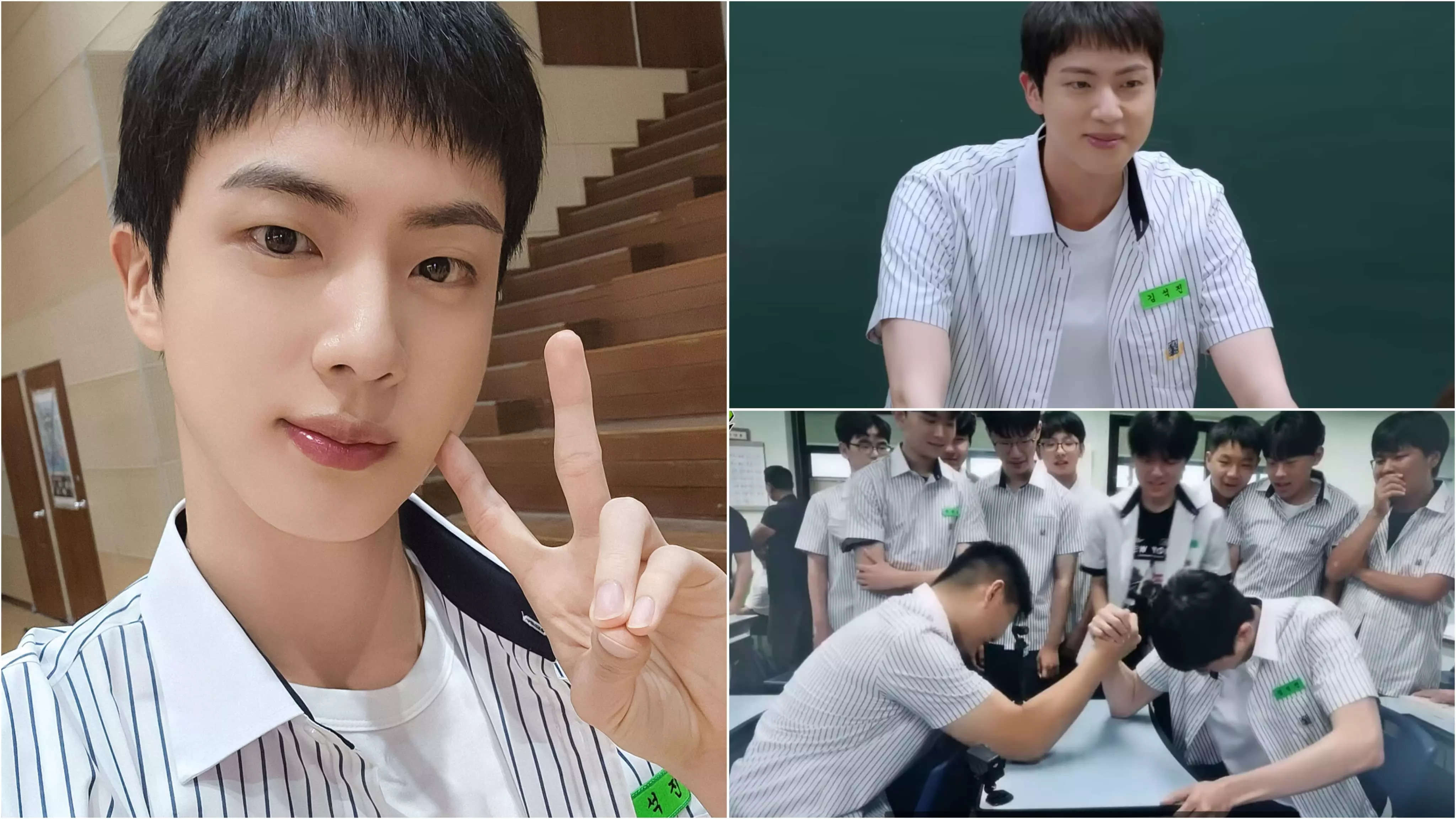 BTS’ Jin returns to school, dons a uniform