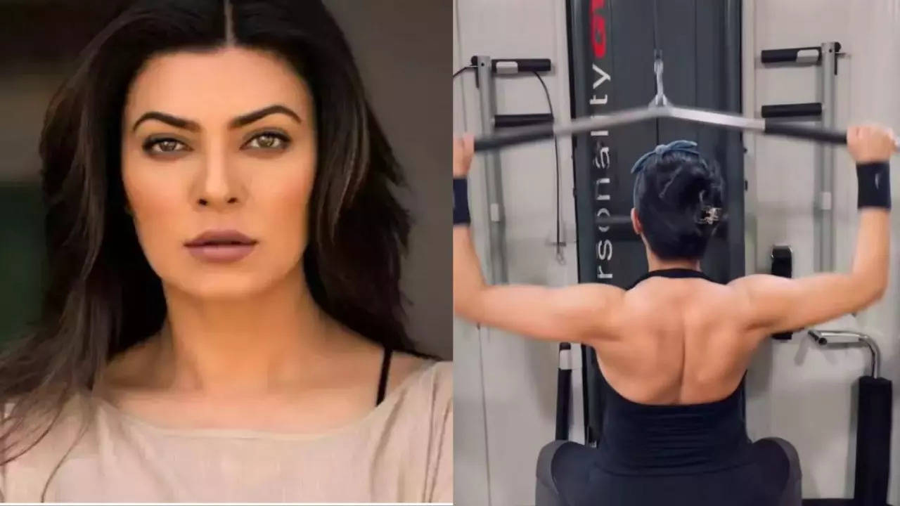 Watch: Sushmita Sen drops intense workout video, daughter Renee says "I gotta up my game!" | Hindi Movie News Filmymeet