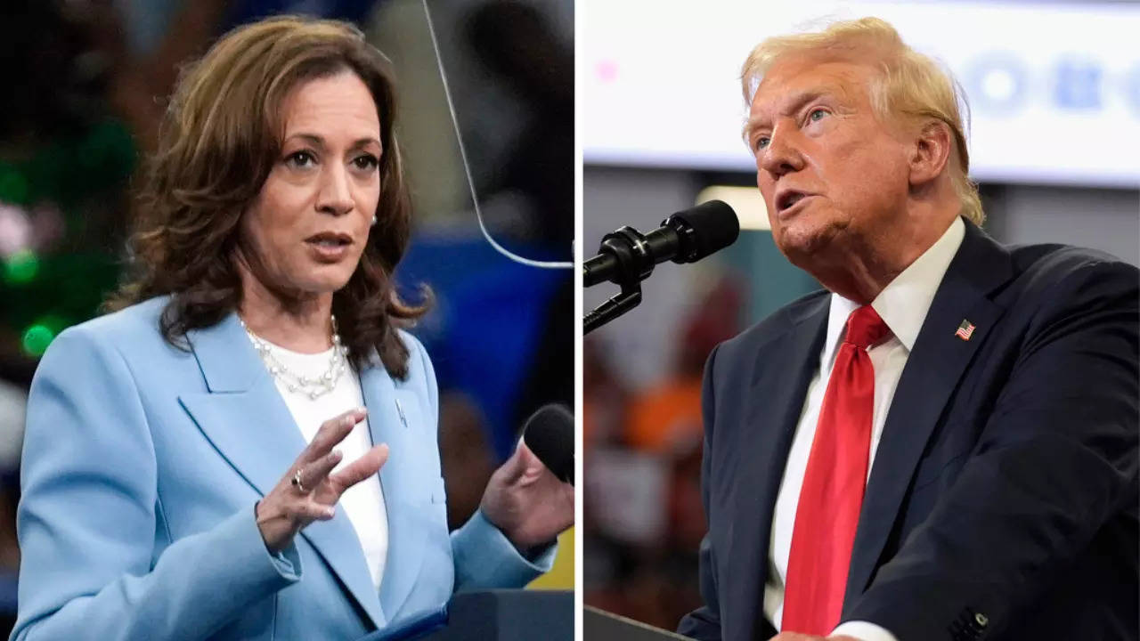 Asserting her patriotic credentials, Kamala paints Trump as un-American