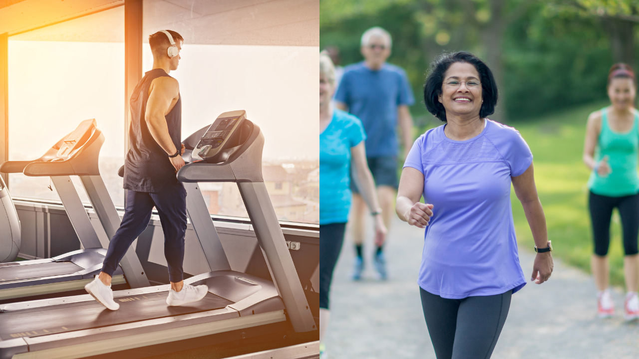 Does walking on a treadmill or outdoors make a difference?