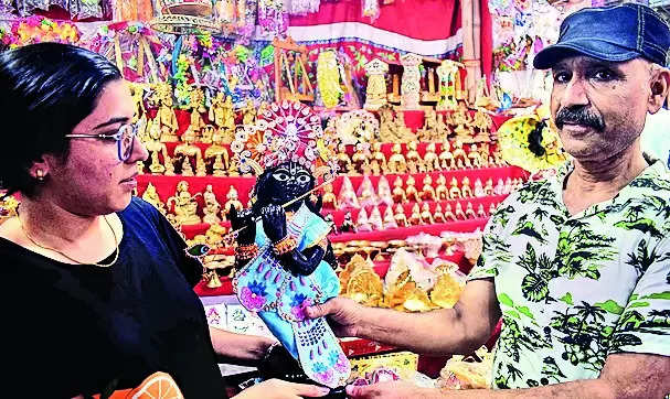 Janmashtami today, city mkts flooded with decorative items