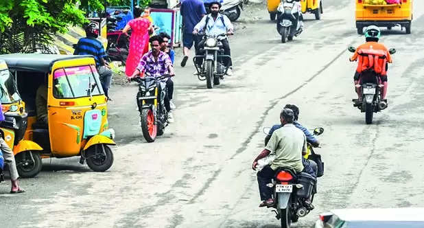 Biker on wrong side hits car, dies