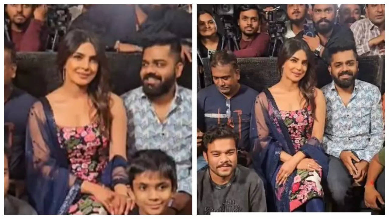 Netizens REACT to 'blue shirt guy' who can't stop looking at Priyanka Chopra in viral video: 'She probably noticed...' - WATCH | Filmymeet