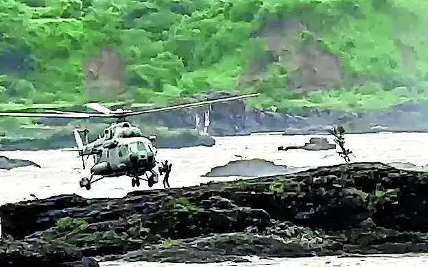 Man stranded on rock for 30 hours rescued by chopper