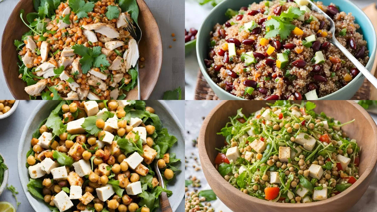 60 gm protein-rich salads for each day of week