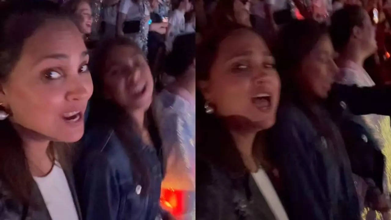 Lara Dutta and daughter enjoy at Eras Tour