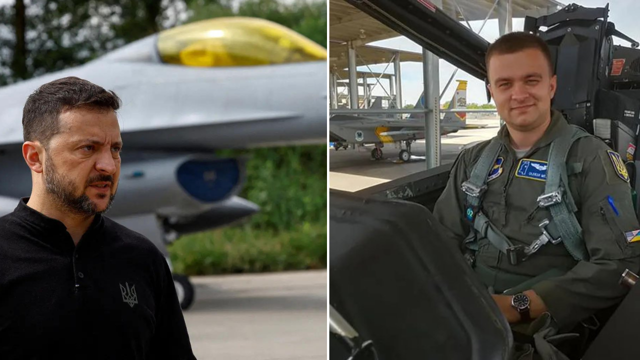 Ukraine's top pilot killed after US-made F-16 fighter jet crashed during Russian missile attack