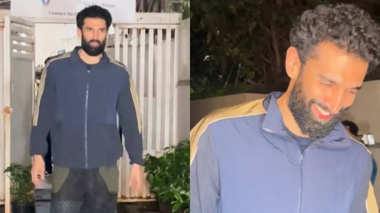 Aditya Roy Kapur engages in fun banter with the paparazzi; video goes viral - WATCH | Hindi Movie News Filmymeet