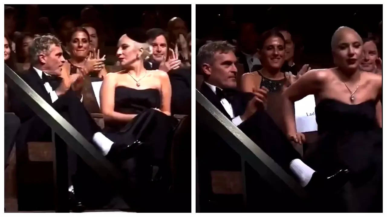 'Joker: Folie a Deux' star Joaquin Phoenix SCOLDS co-star Lady Gaga to stand as audience applauds: Viral Video | Filmymeet