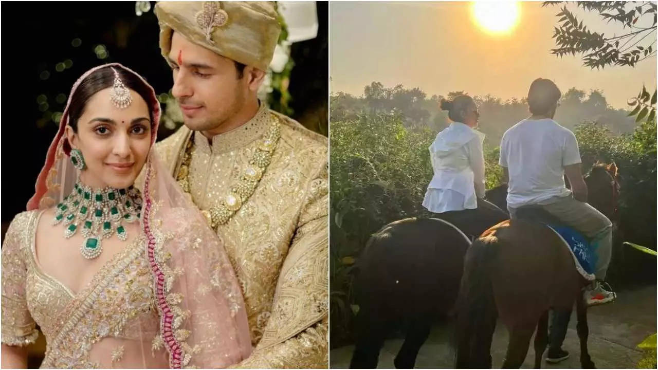 Throwback: When newlyweds Kiara Advani and Sidharth Malhotra celebrated their first wedding anniversary with romantic horse riding adventure Filmymeet