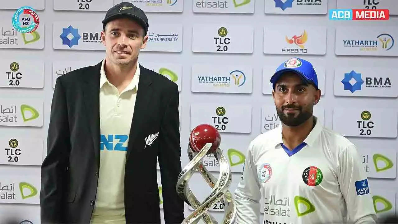 Live Cricket Score: Afghanistan vs New Zealand, one-off Test, Day 2