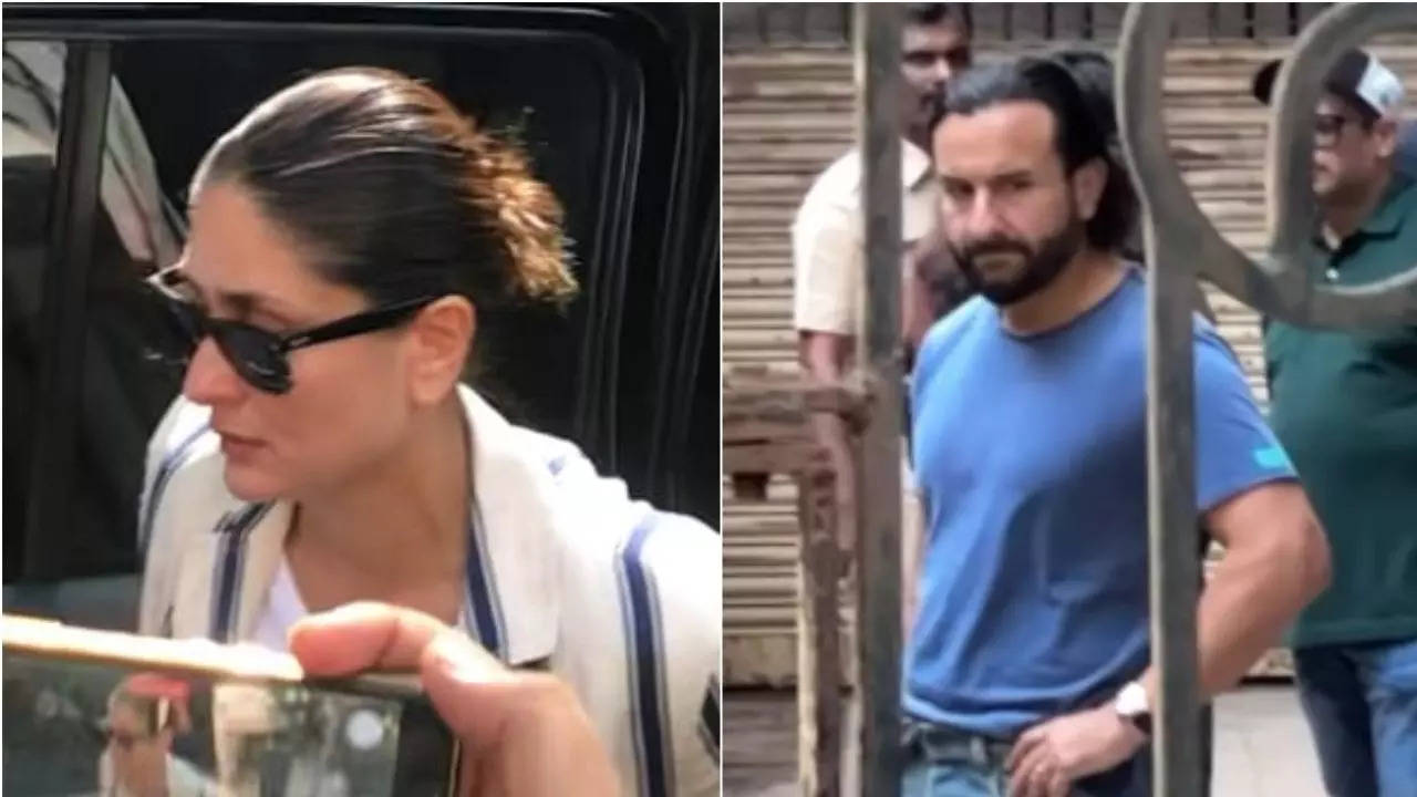 Kareena Kapoor and Saif Ali Khan reach Malaika Arora's family home after her father's tragic demise | Hindi Movie News Filmymeet