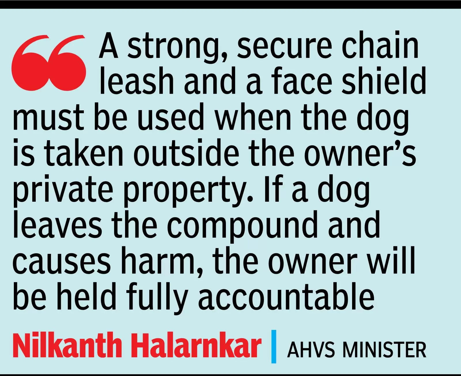 Walking dog in Goa? Mouth guard, leash soon to be must