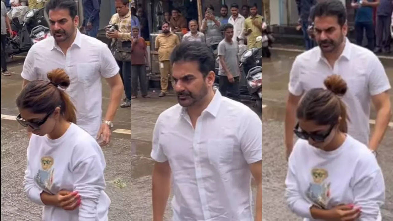 Arbaaz Khan and wife Sshura Khan arrive for Malaika Arora's father Anil Mehta's funeral - VIDEO | Hindi Movie News Filmymeet