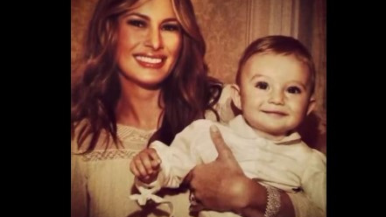 Melania Trump shares Barron's childhood photo in latest promotion for her memoir