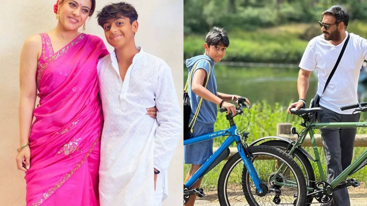 Kajol and Ajay Devgn shower love-filled birthday wishes for their son Yug Devgn, drop UNSEEN PICS | Hindi Movie News Filmymeet