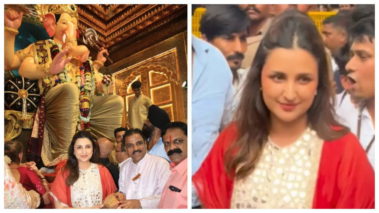 Ganesh Chaturthi: Parineeti Chopra offers prayers at Lalbaugcha Raja; says 'My heart is full' | Filmymeet