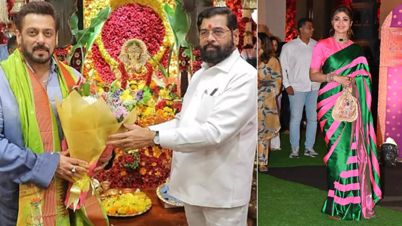 Celebs attend Shinde's Ganesh Chaturthi celebrations