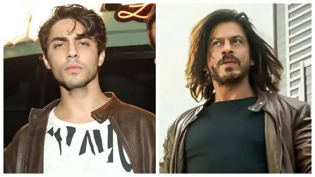 Aryan Khan or SRK, who wore this jacket better?