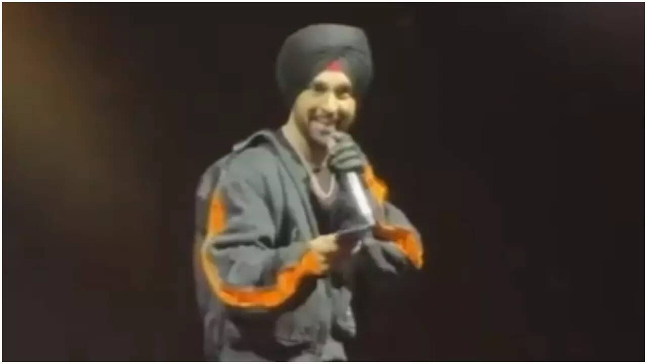 Diljit gifts jacket to fan who threw phone at him