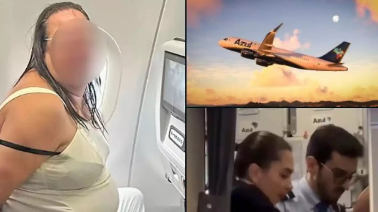 Drunk passenger screams 'plane is on fire', handcuffed and strapped to her seat