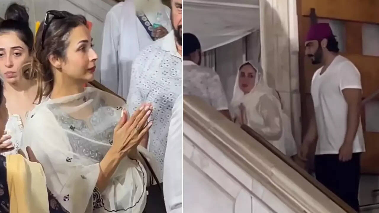 Celebs at Malaika's father Anil Mehta's prayer meet