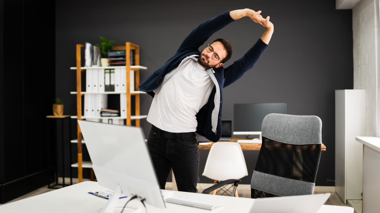 10 desk exercises for 40-plus men for a healthy life