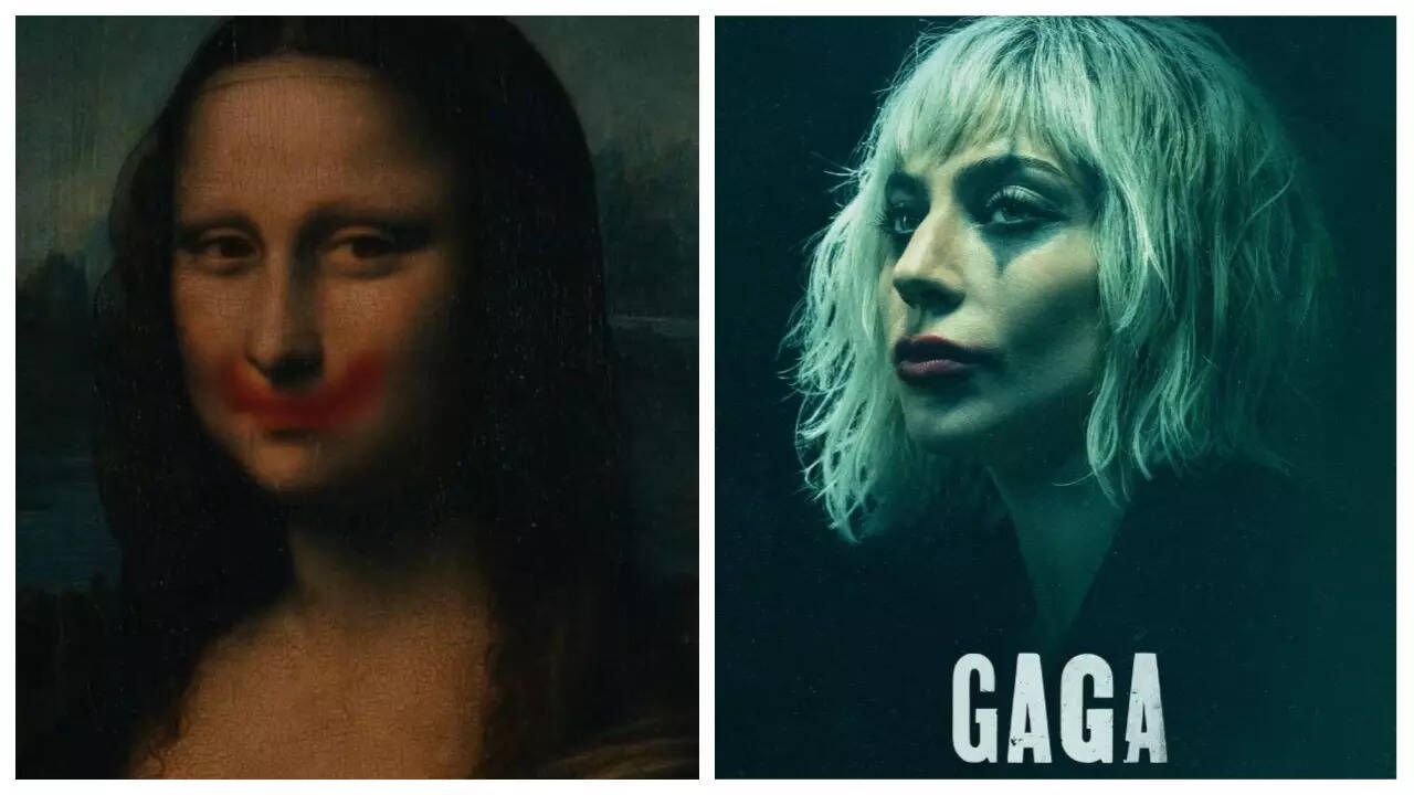 Lady Gaga puts Joker smile on Mona Lisa - WATCH