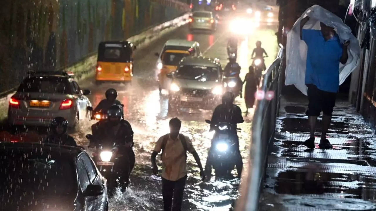 Heavy rain causes waterlogging, power outages in Chennai; IMD forecasts more showers in north Tamil Nadu