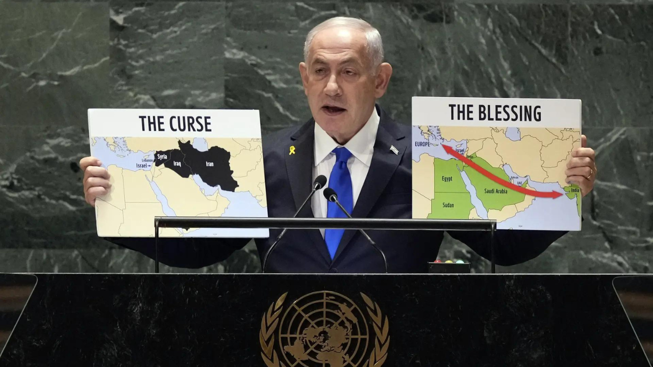 Diplomats walkout during Netanyahu's speech as Israeli airstrikes rage across Lebanon