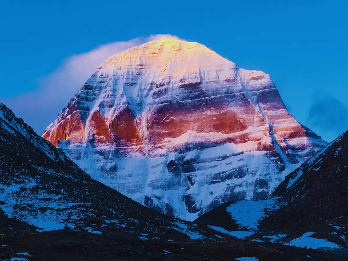 This mountain pass is the best vantage point for viewing Kailash peak and Om Parvat