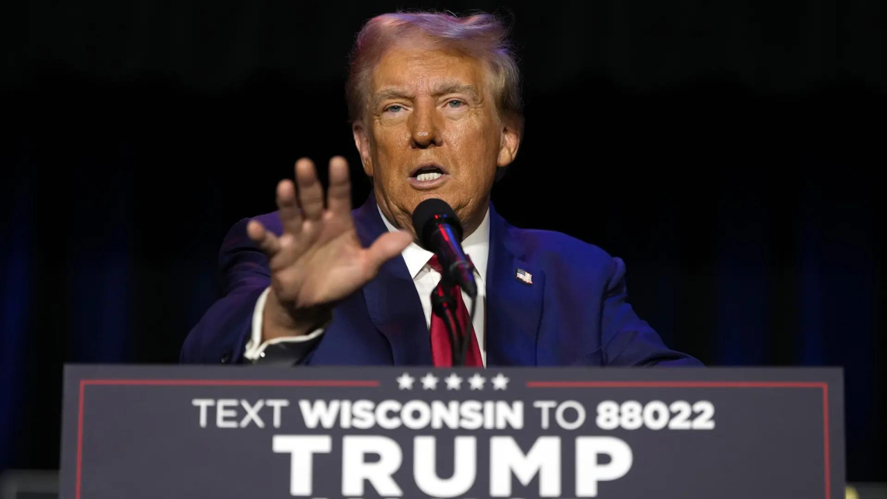 Donald Trump attacks Kamala Harris over immigration and US border policy at Wisconsin rally