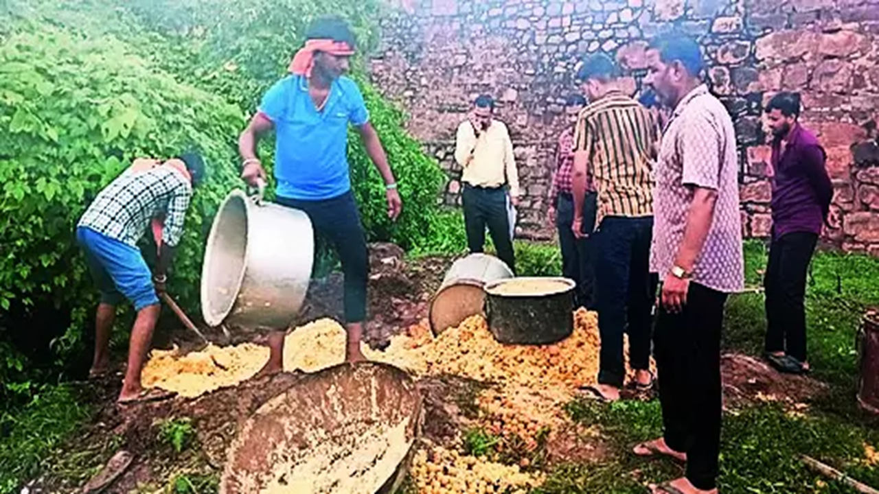 3.4K kg mouldy laddus destroyed at Rajasthan's Trinetra Ganesh temple