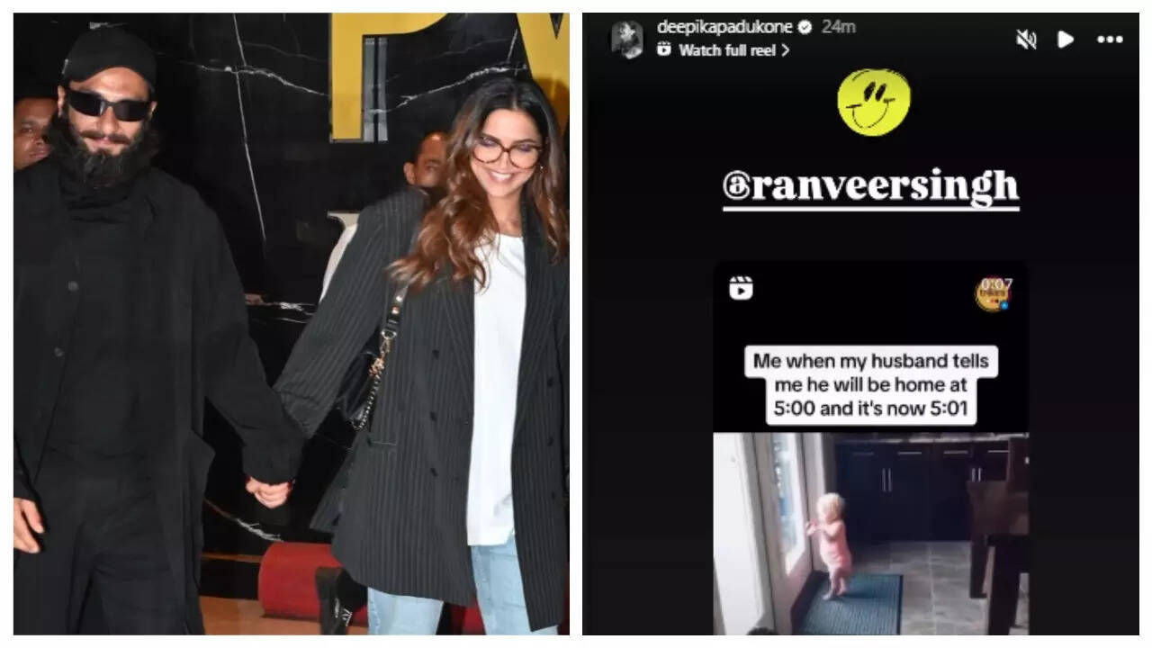 Deepika shares clip of baby as Ranveer returns to work
