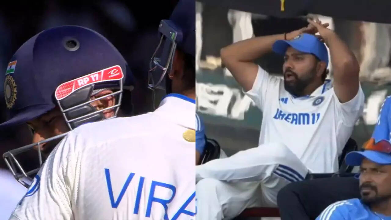 Pant-Kohli hug after mix-up, Rohit's reaction caught on camera