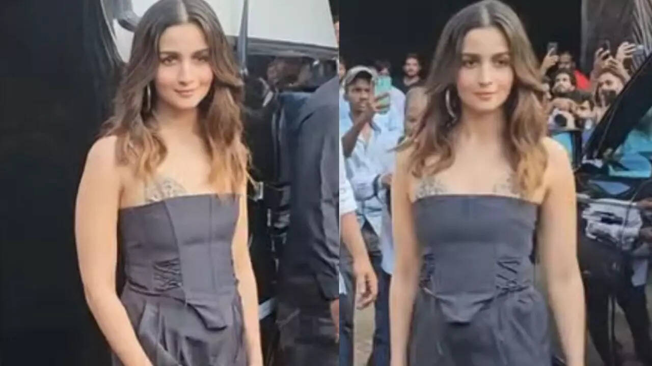 Alia exudes elegance on the sets of Kareena's show