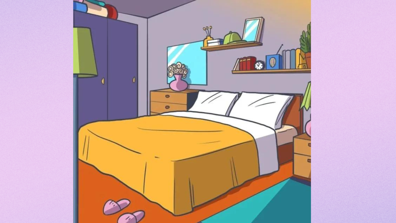 Optical illusion: Only creative people can spot the crown in this bedroom