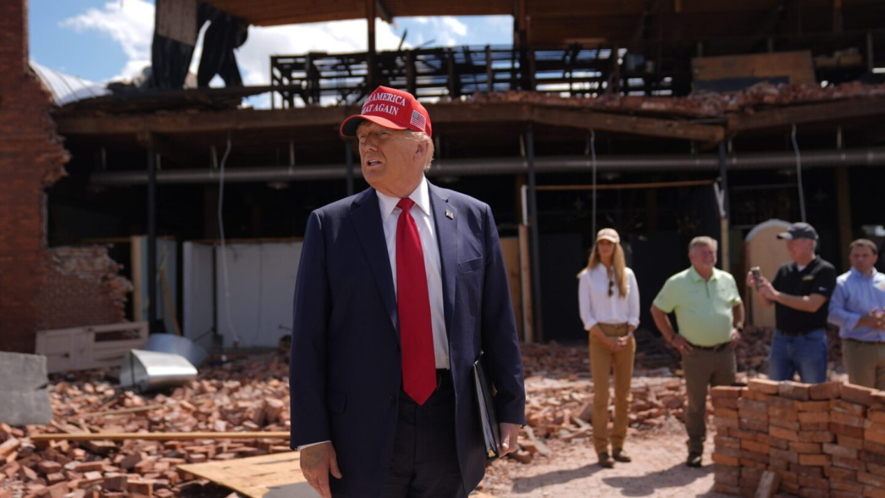 'We’re here to...': Trump visits Georgia to offer support after Hurricane Helene's destruction