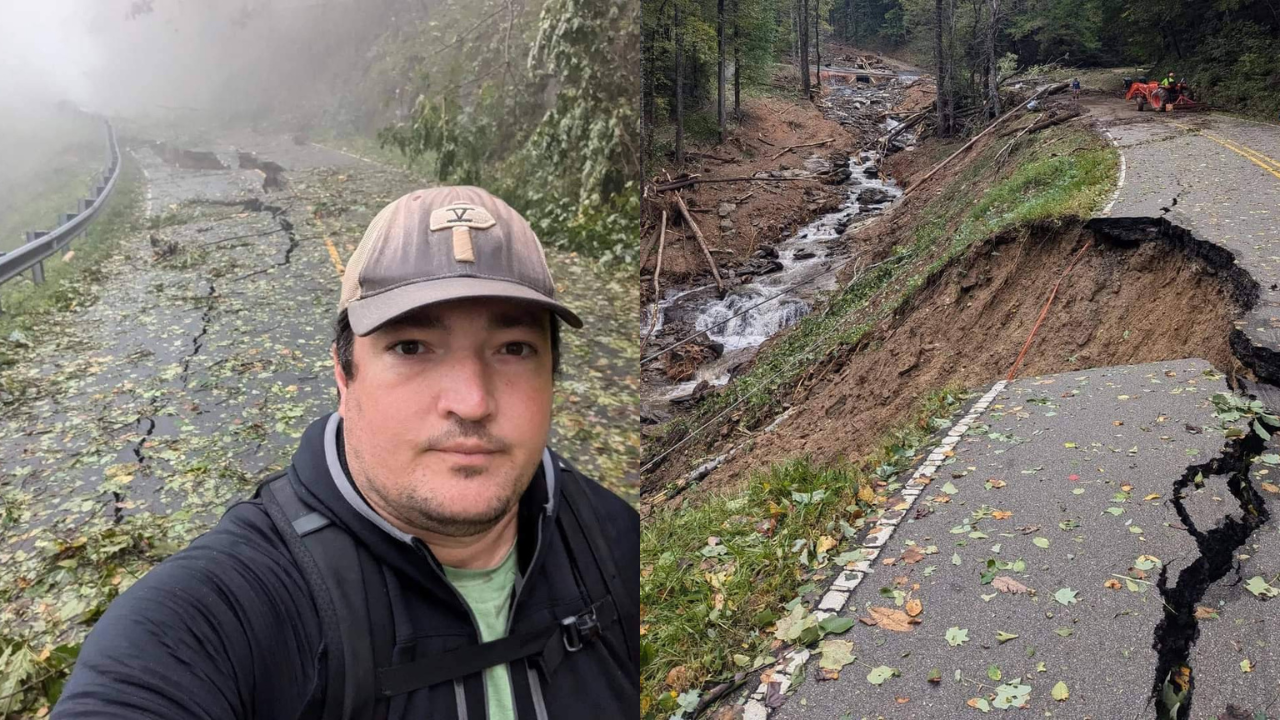 Man treks for 11 miles to meet parents stranded after Hurricane Helene