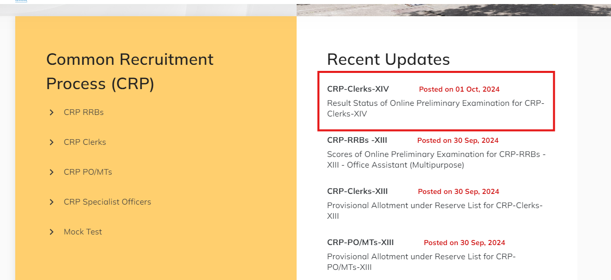IBPS RRB Clerk Prelims Result out at ibps.in: Direct link here