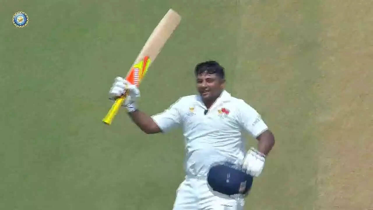Watch: Sarfaraz Khan hits ton against Rest of India in Irani Cup