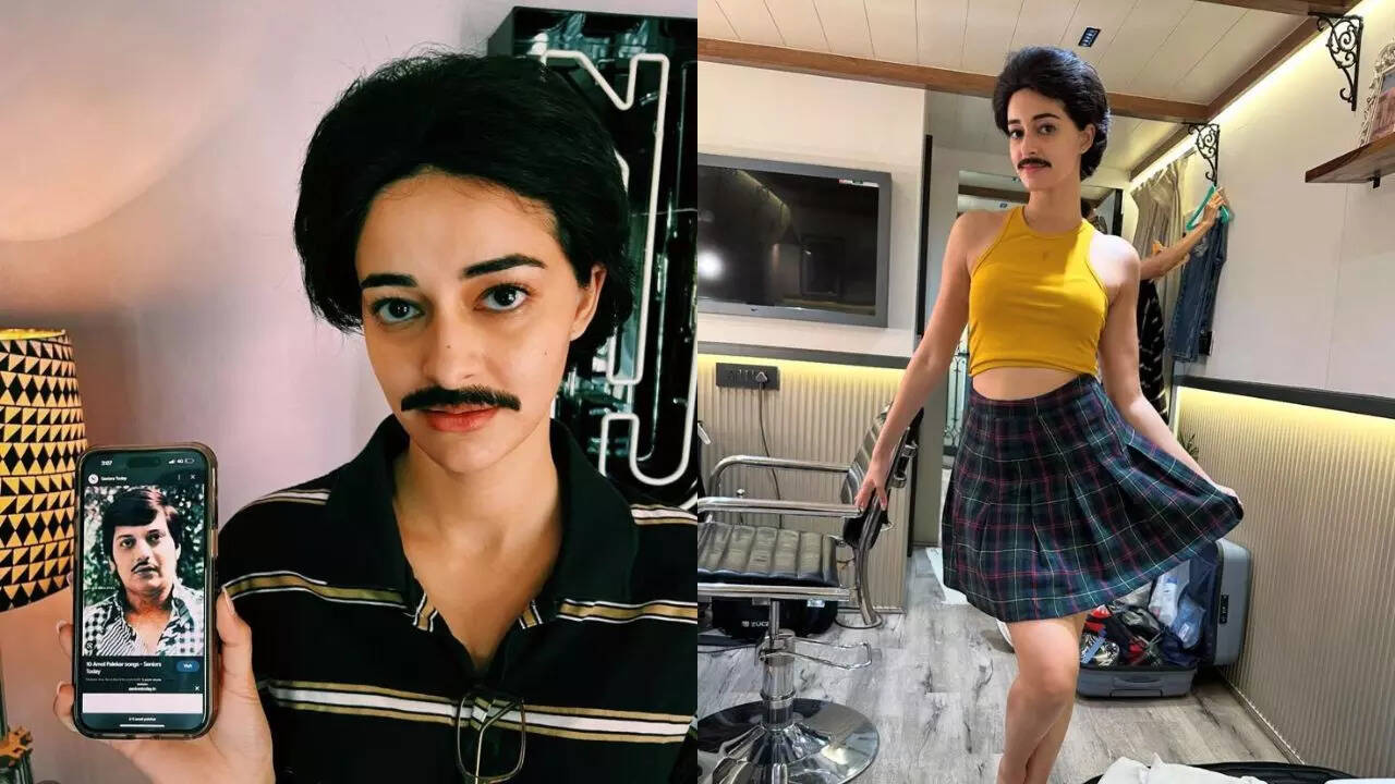 Ananya unveils her Amol Palekar-inspired look