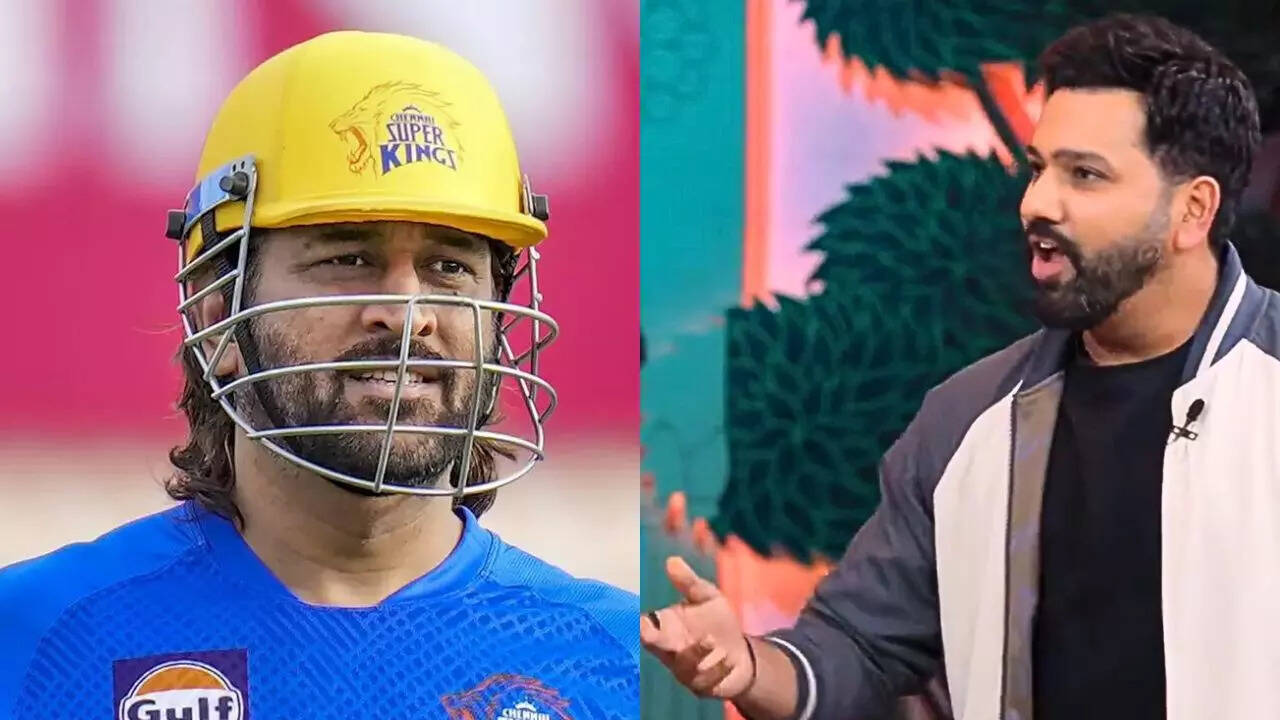 Rohit says 'helicopter ghuma na' after failed MSD imitation