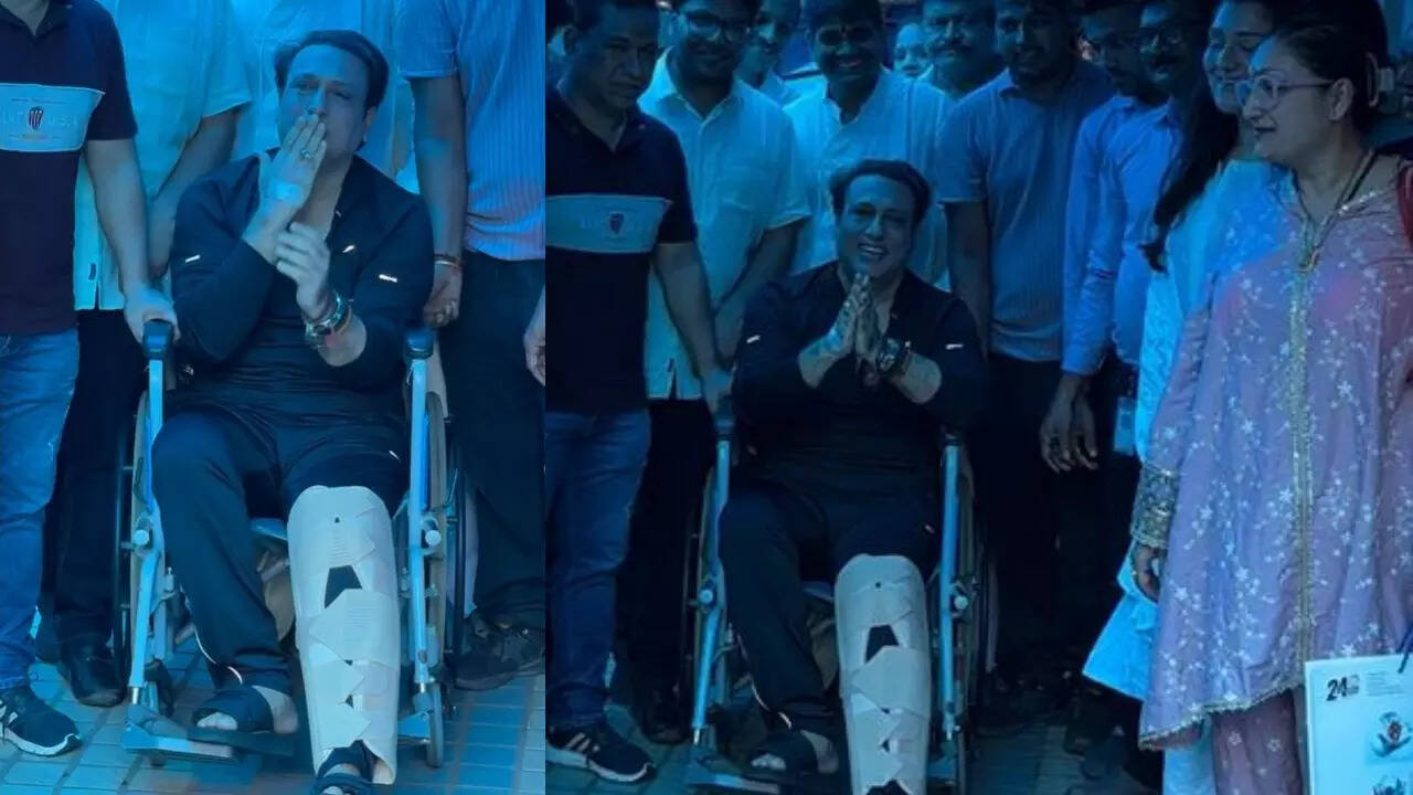 Govinda discharged from hospital, greets paps: VIDEO