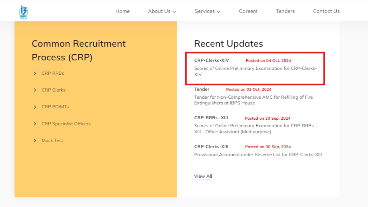 IBPS Clerk Scorecard 2024 released: Check direct link here