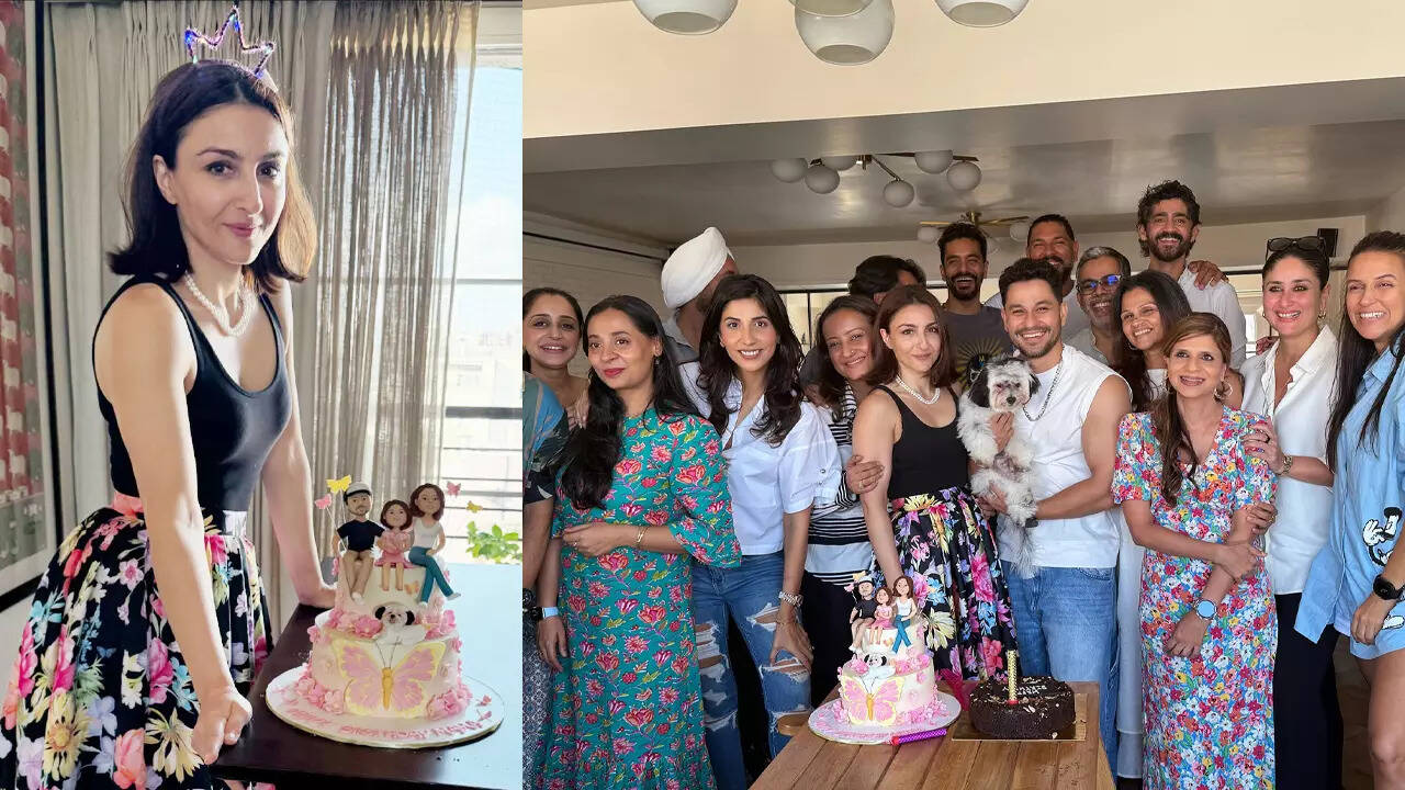 Inside pics from Neha Dhupia's son's birthday bash