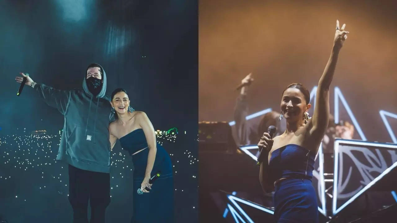 Netizens react as Alia attends Alan Walker's show