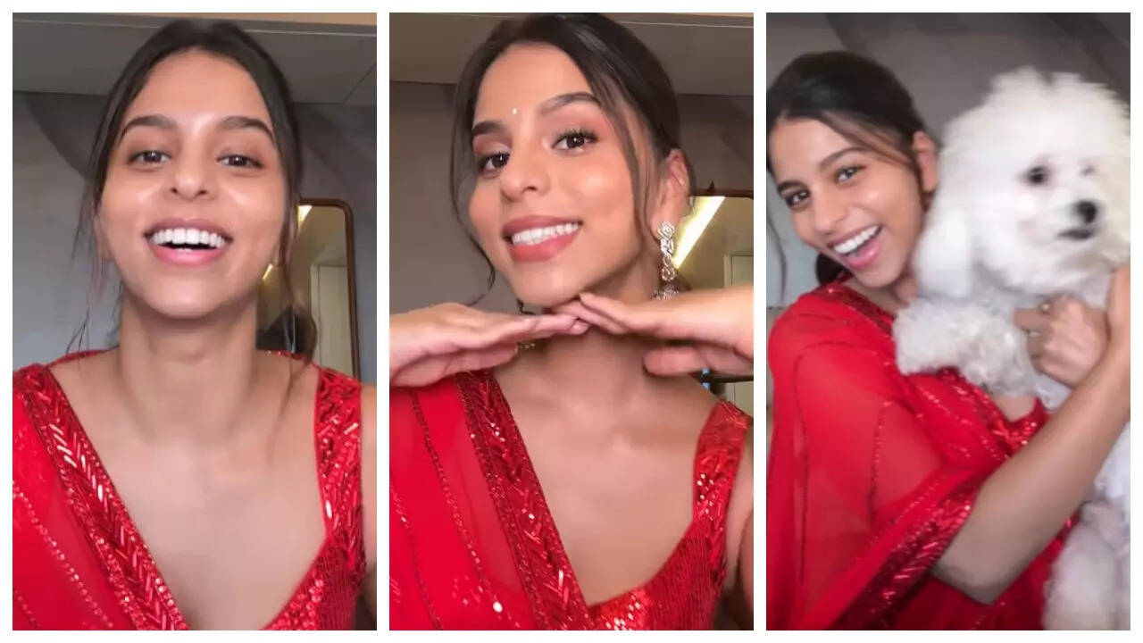 Suhana gives fans a festive makeup tutorial